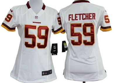 Nike Womens Team Nike Jerseys Washington Redskins 59 London Fletcher White Game